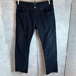 Banana Republic Indigo corduroy straight, flag men's trousers, electric grandpa